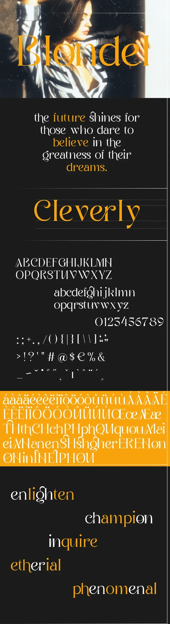 Blondel Display Font, visuel 2