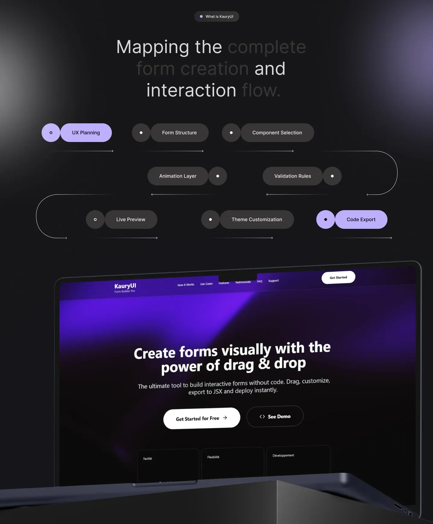 KauryUI — A Modern UI Framework, visuel 2