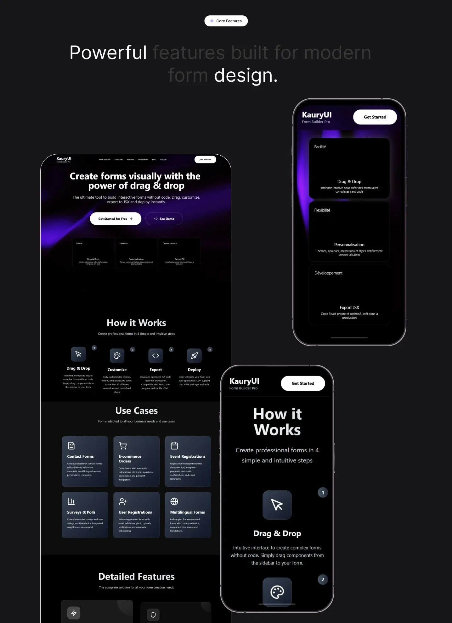 KauryUI — A Modern UI Framework, visuel 5