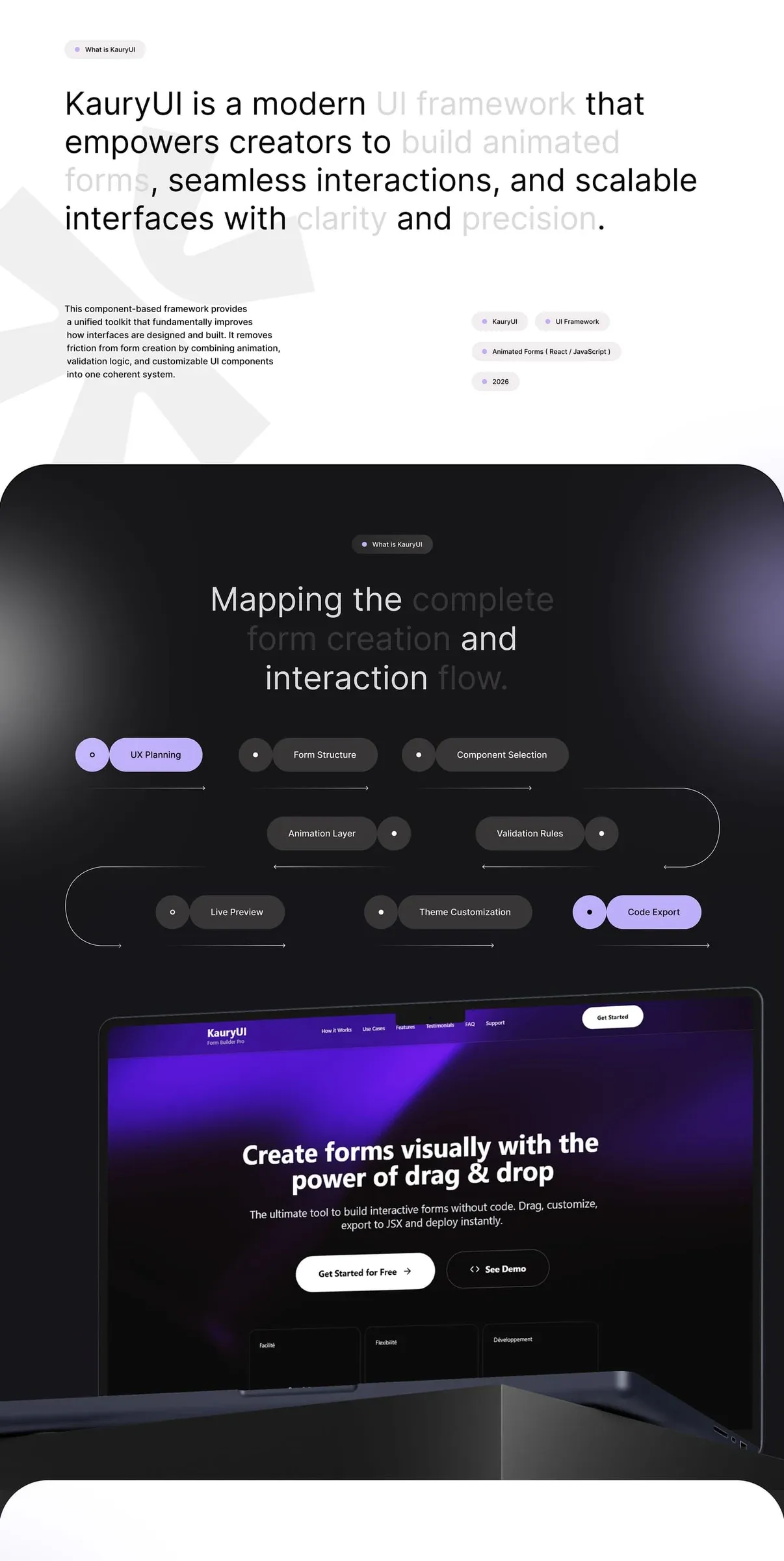 KauryUI — A Modern UI Framework, visuel 12