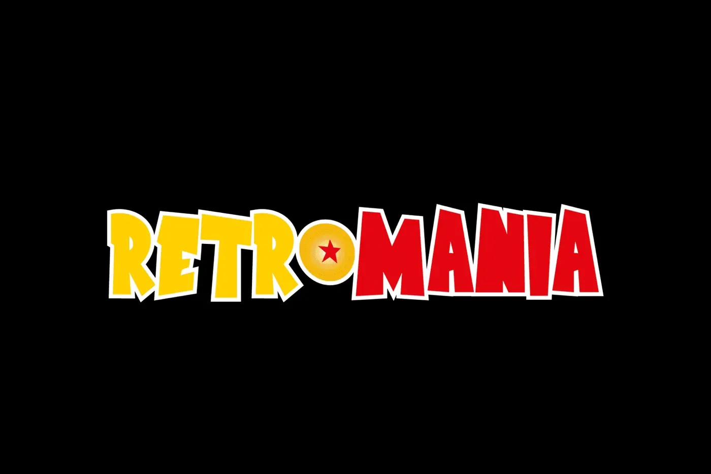 Composition graphique rétro du projet RetroMania